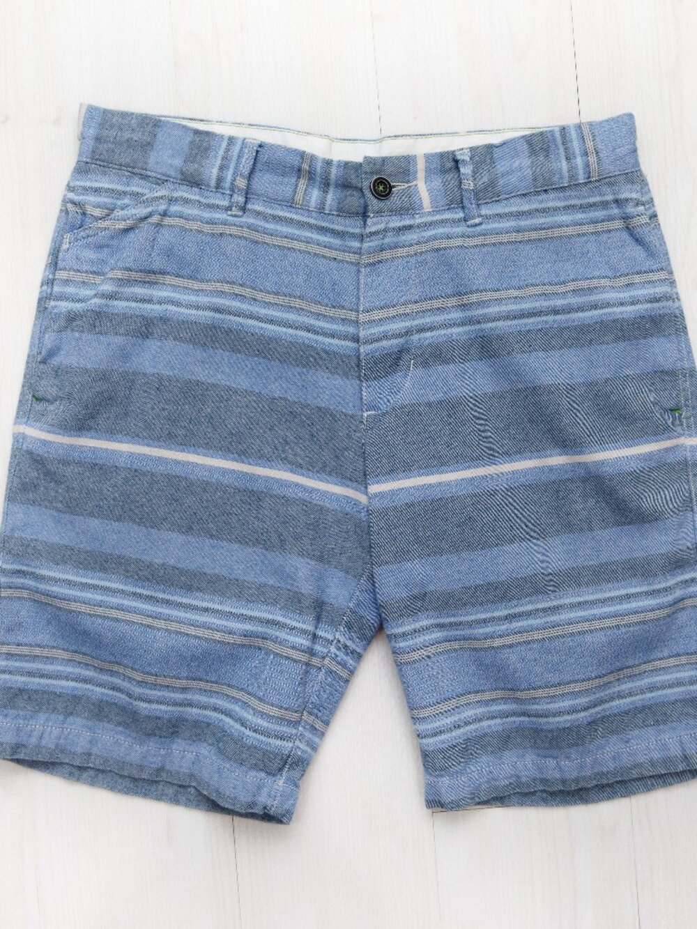 Tommy Bahama Mens Striped Blue Shorts Size 32